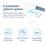 Luminette 2 compatible lunettes et lentilles sans compromis