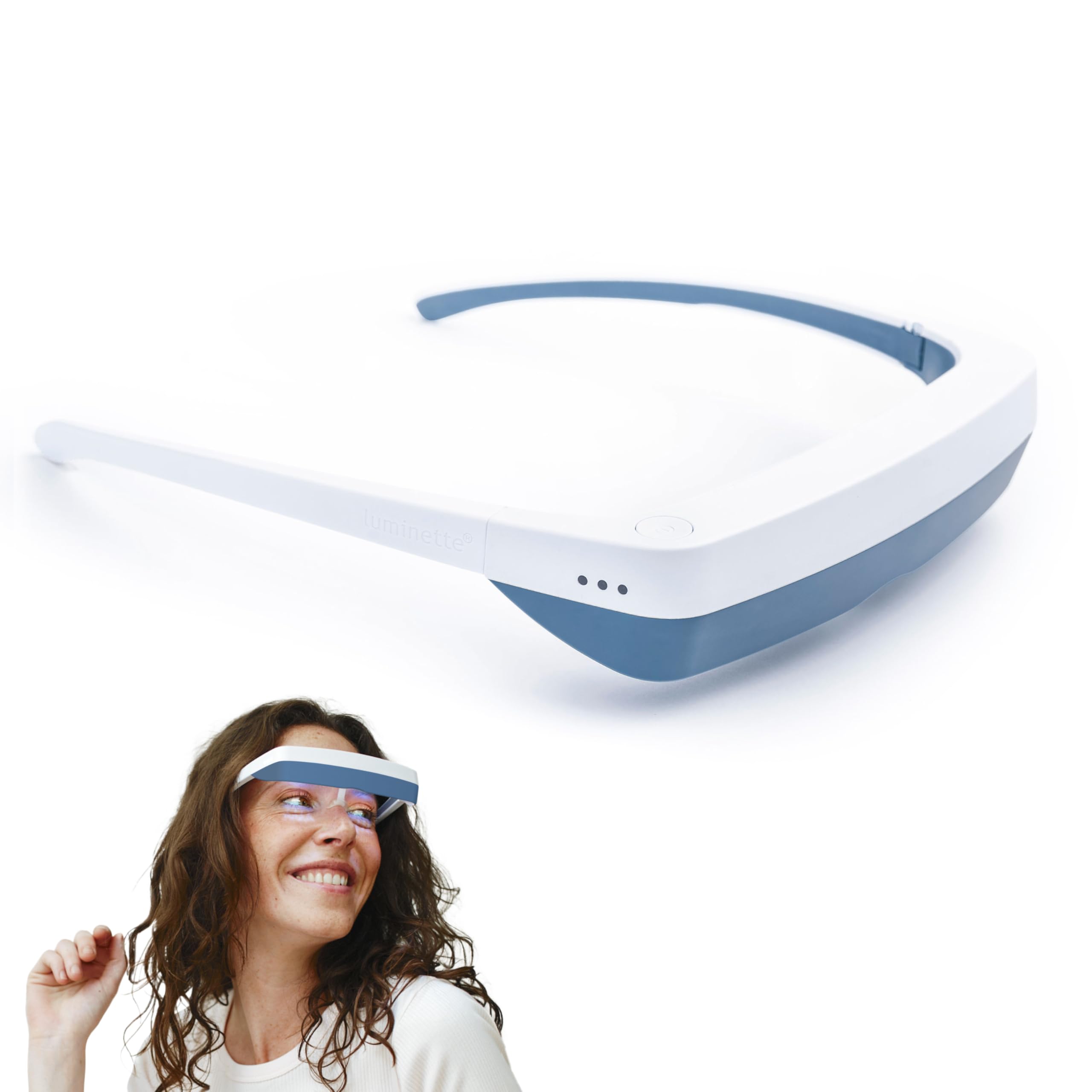 Luminette 3 lunettes thérapie lumière bleue, portables et confortables pour la journée