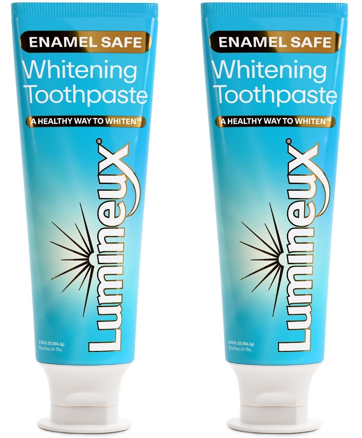 Lumineux dentifrice blanchiment – emballage lot 2 tubes pour usage quotidien