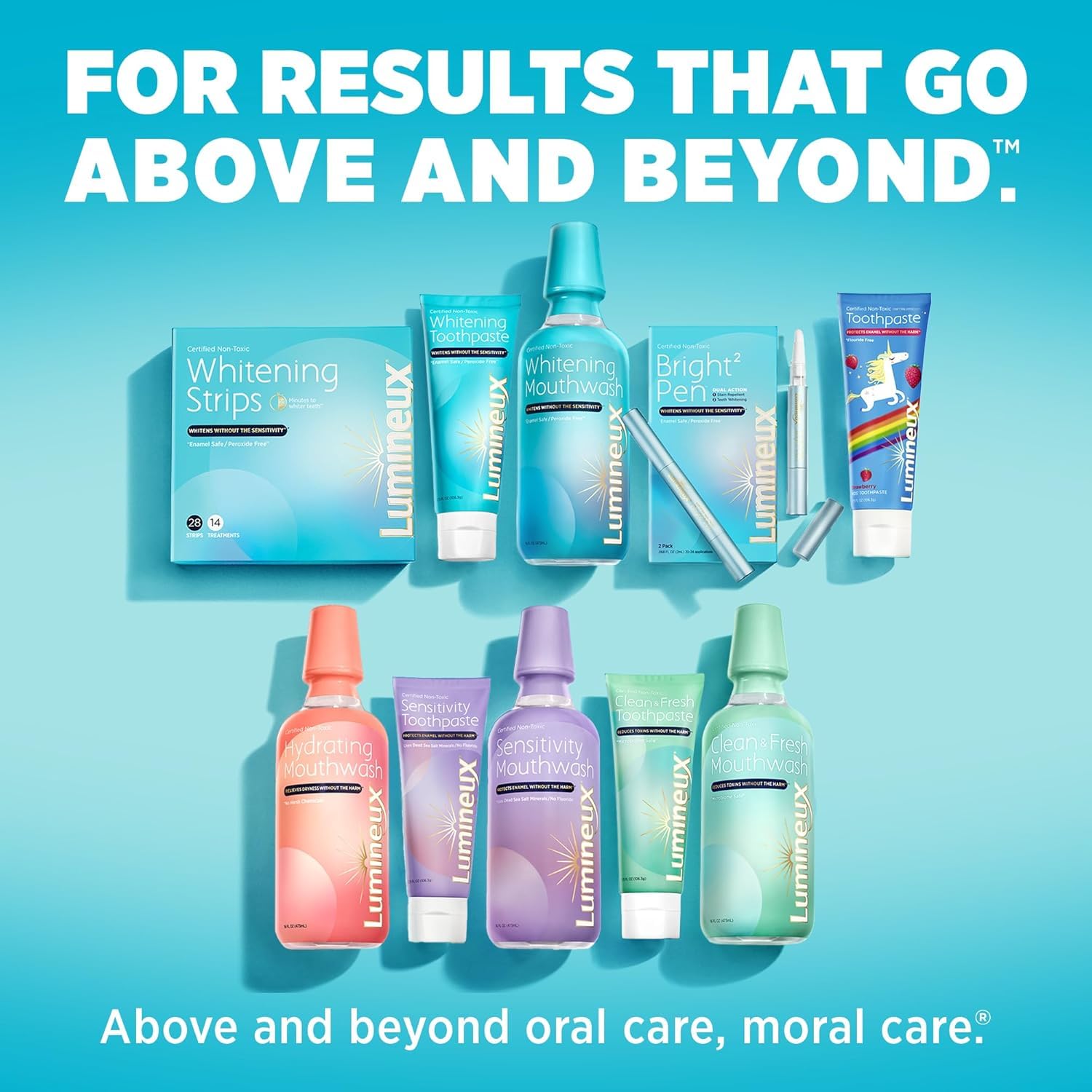Lumineux Strips Kit – sans sensibilité pour les dents sensibles