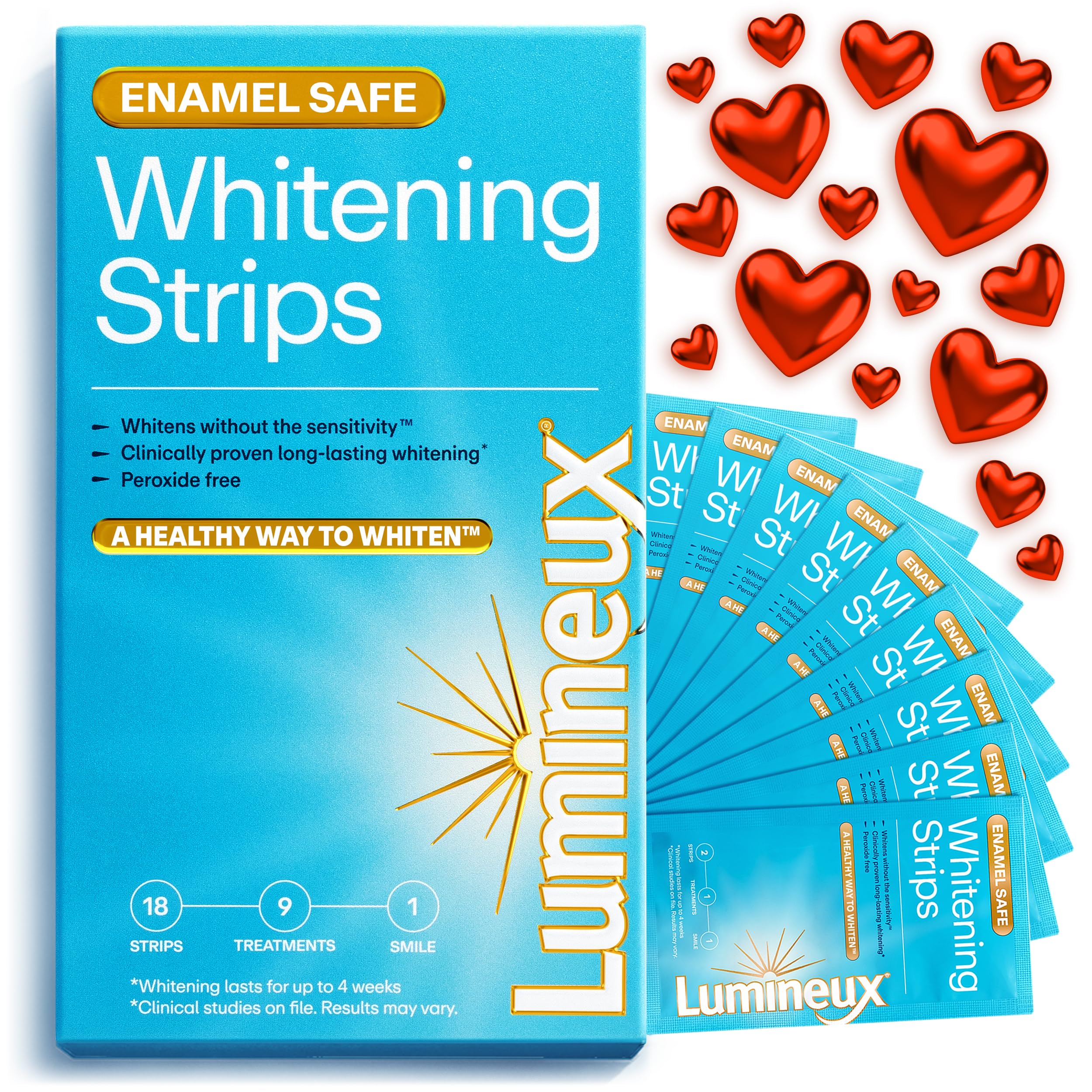 Lumineux Strips Kit – emballage clair facilitant l’accès à 9 traitements