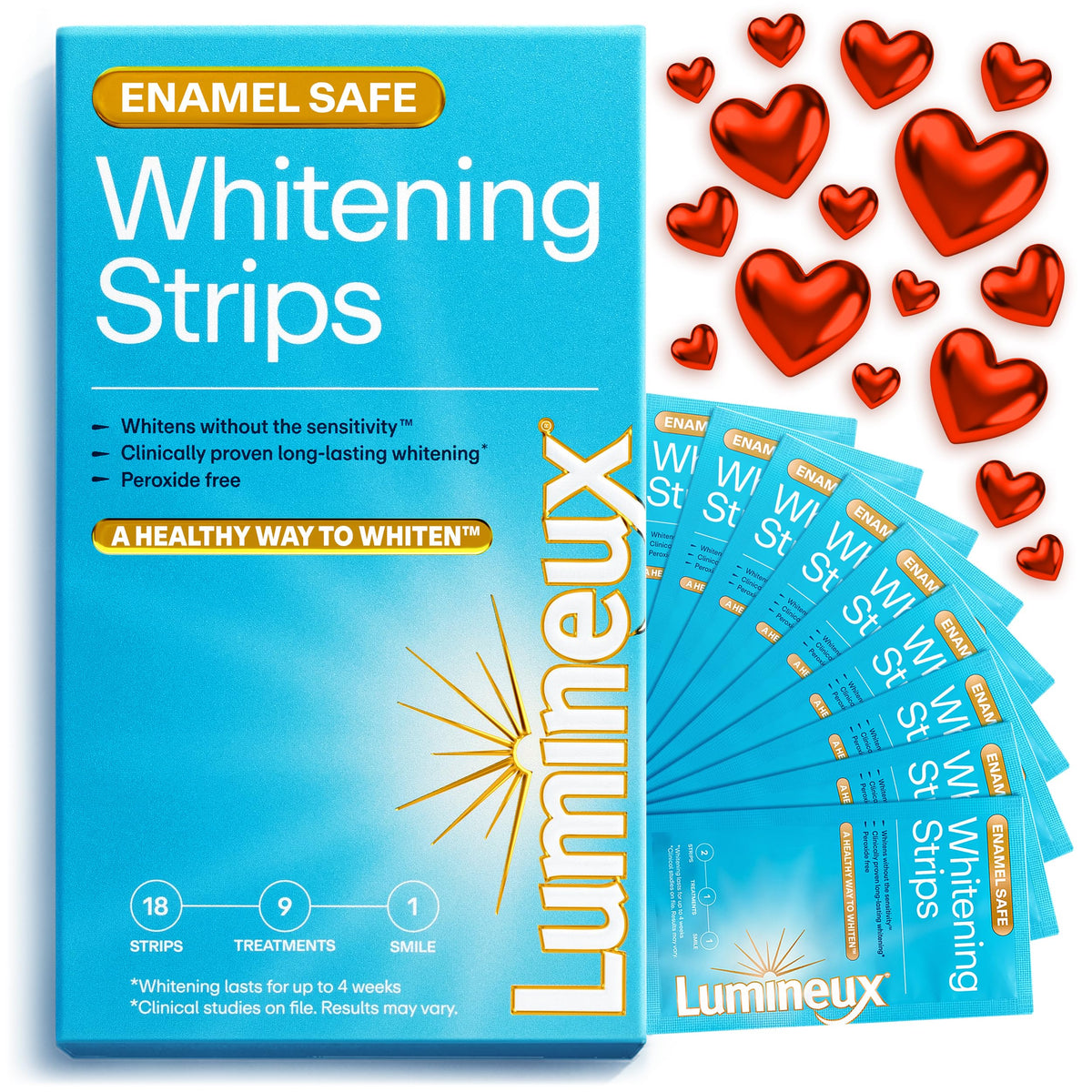 Lumineux Strips Kit – emballage clair facilitant l’accès à 9 traitements