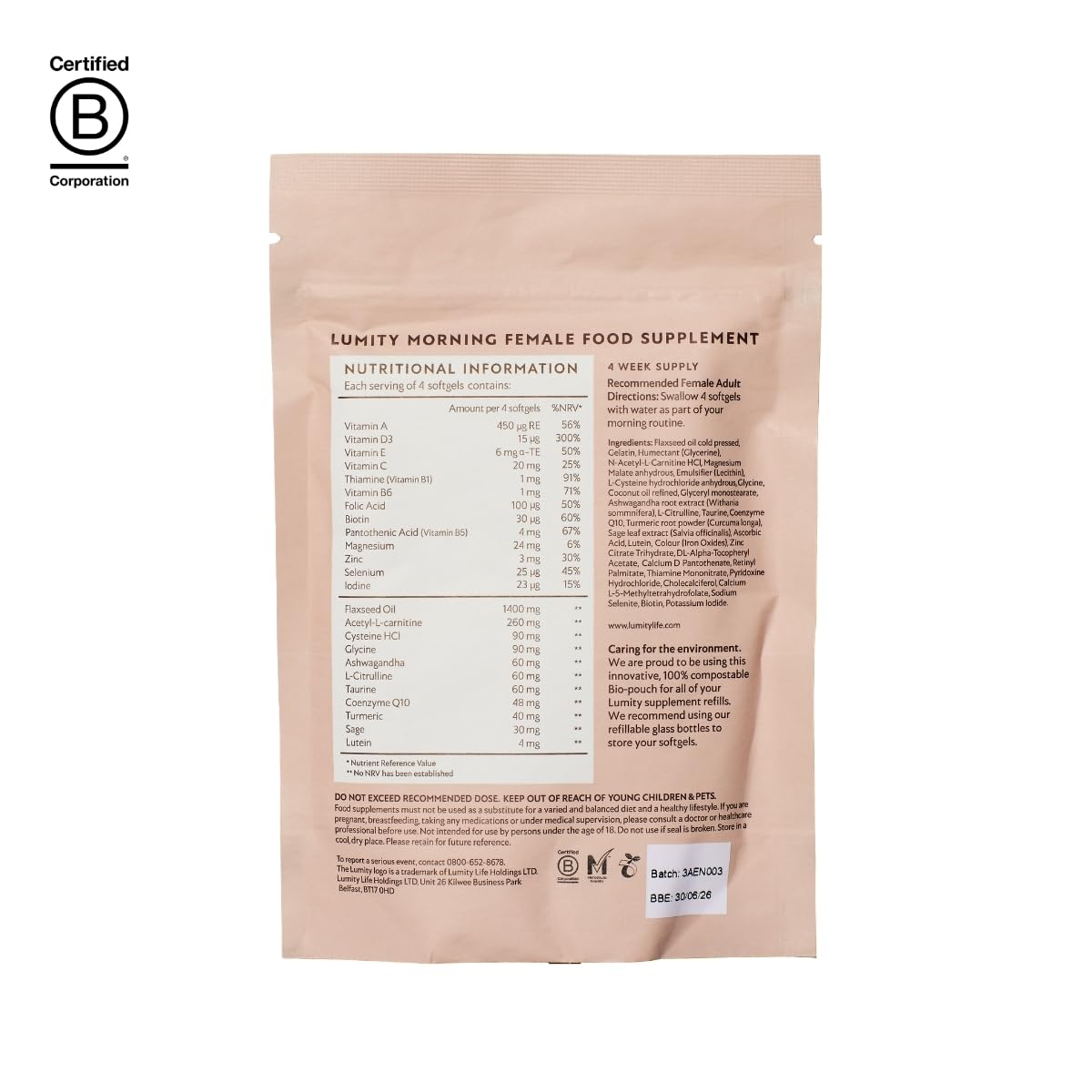 Lumity sommeil-relaxation promouvant des nuits reposantes