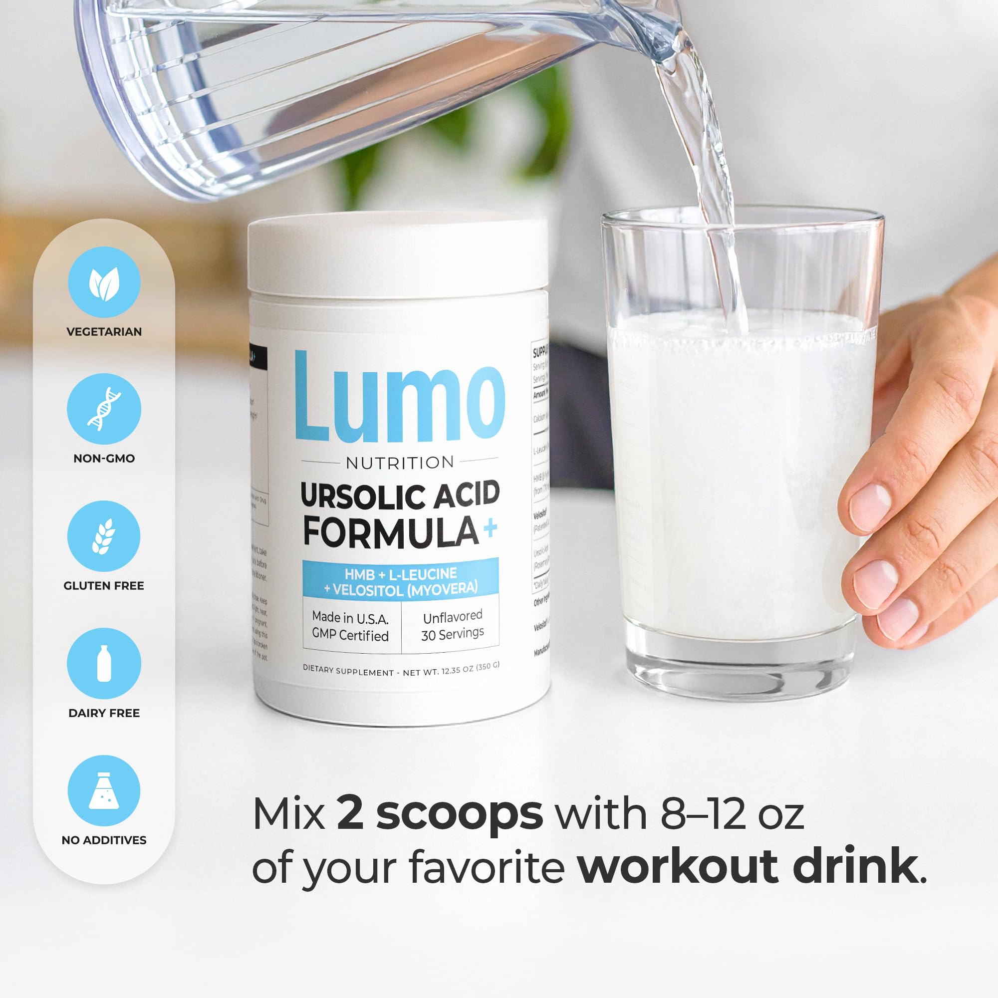 Velositol Moyvera intégré au mélange Lumo Nutrition pour optimiser les protéines.