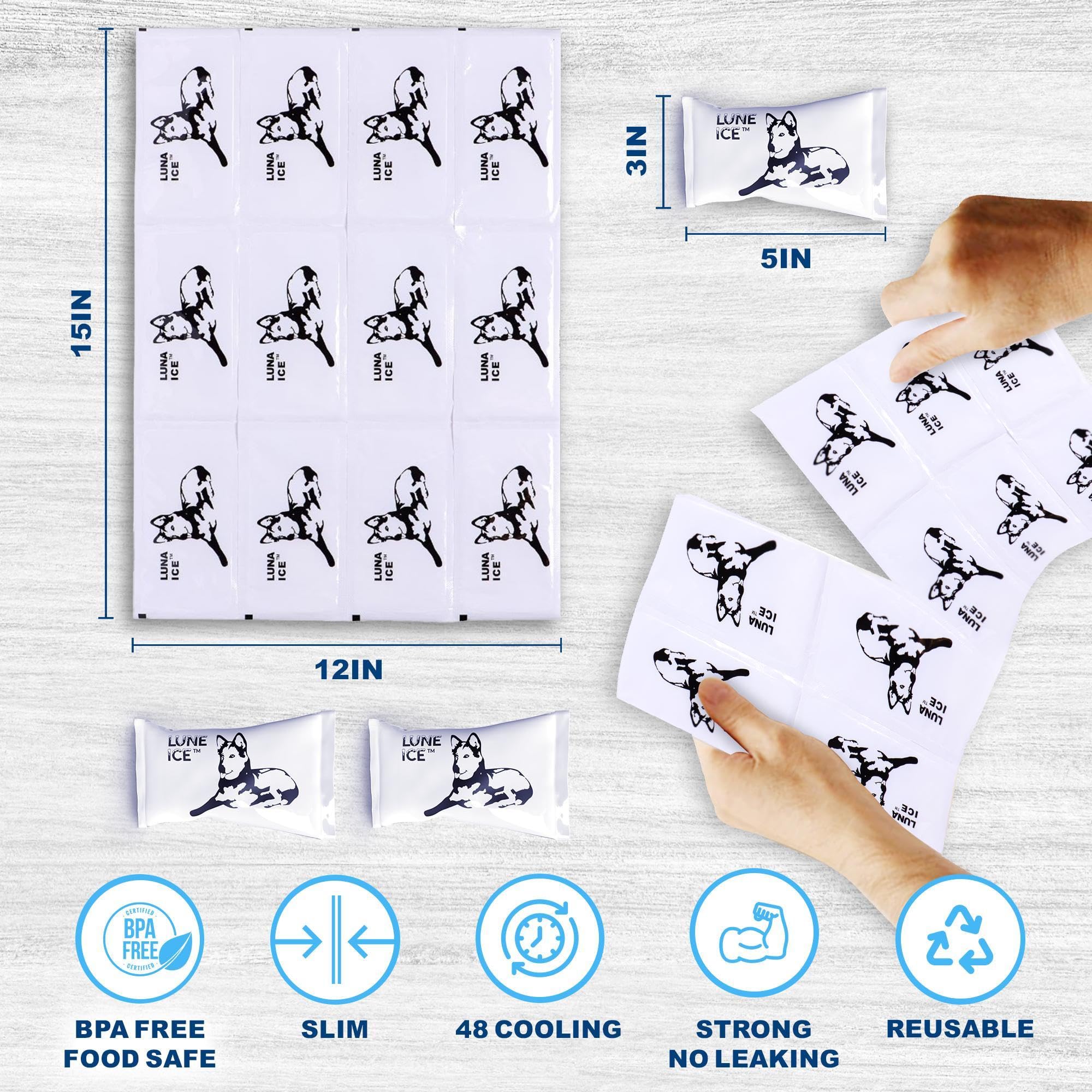 LUNA ICE: pack de 12 unités, poids total 3 livres
