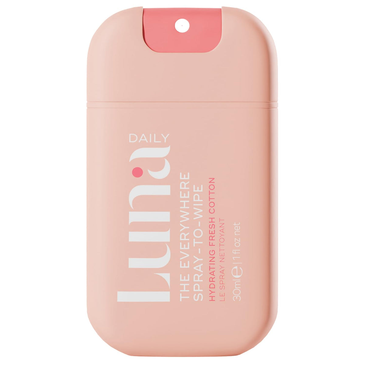 Luna Daily Bouteille Spray Hydratant pour tout le corps, douceur quotidienne.