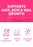 Effet potentiel sur cheveux, peau et ongles grâce au collagène