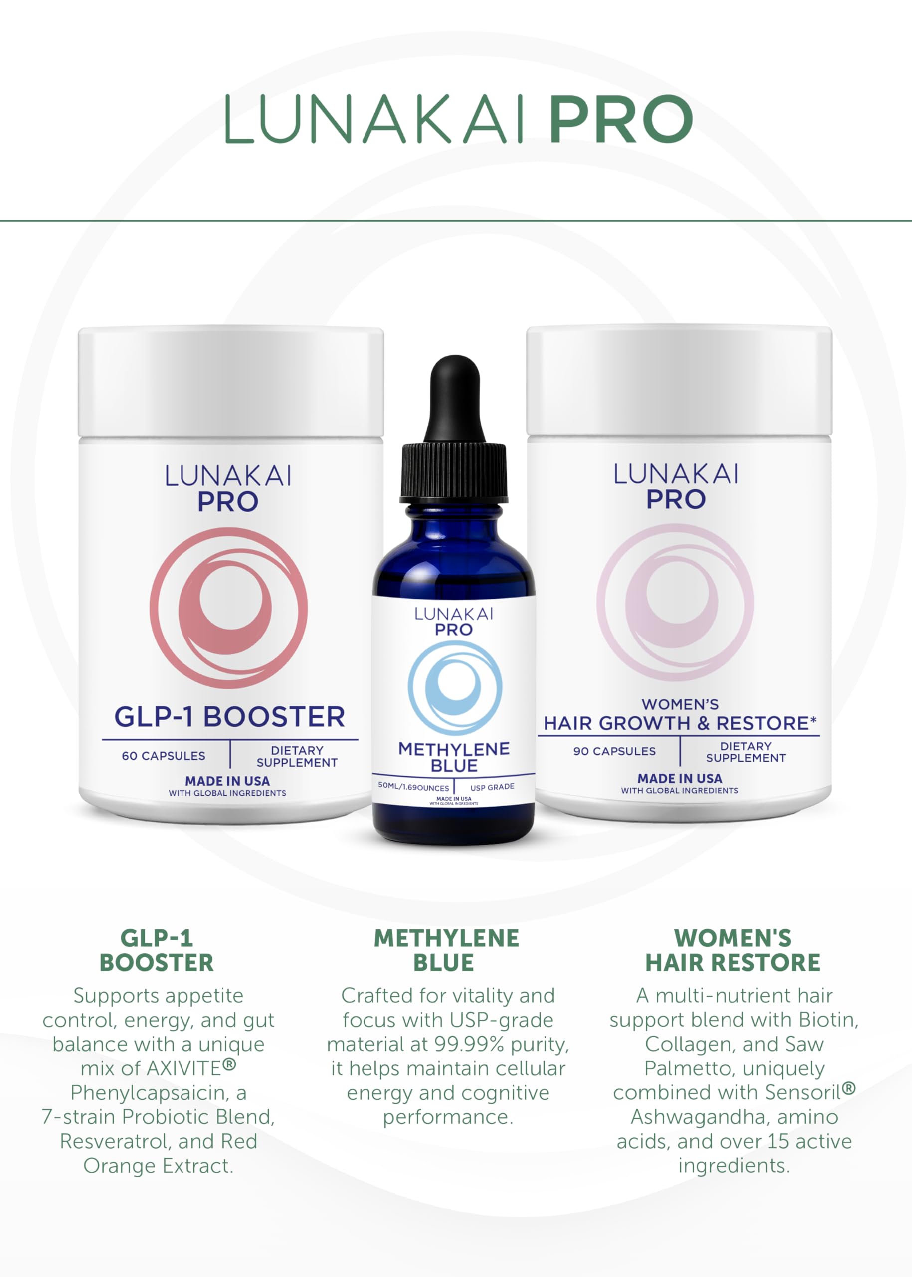 Emballage Lunakai PRO prêt à intégrer la routine santé.