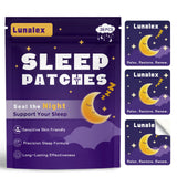 Lunalex patch sommeil sur le cou pour une détente nocturne discrète.