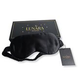 LUNARA masque yeux en soie de mûrier 22 mommes sur visage, douceur et sommeil