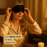 Masque yeux voyage-compact LUNARA prêt pour les déplacements