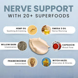 Lune Nerve Balm : pot de crème, application douce et absorbante pour le confort.