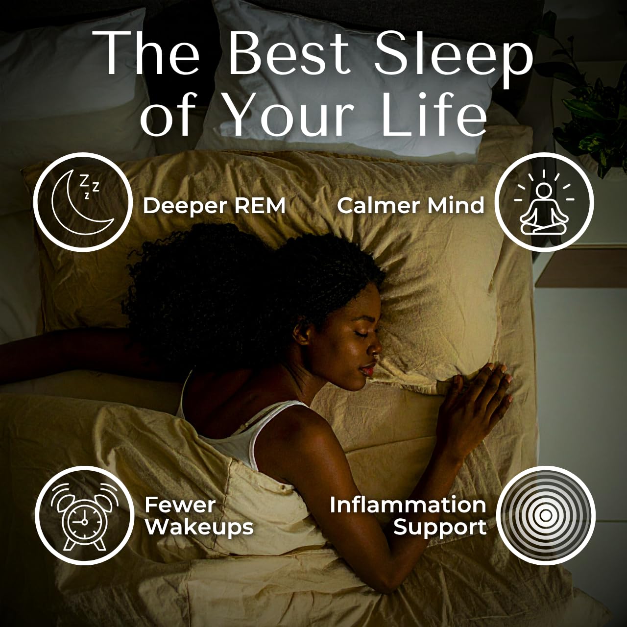 Gomme Lune Sommeil avec vitamine B6, soutien de la chimie du sommeil.