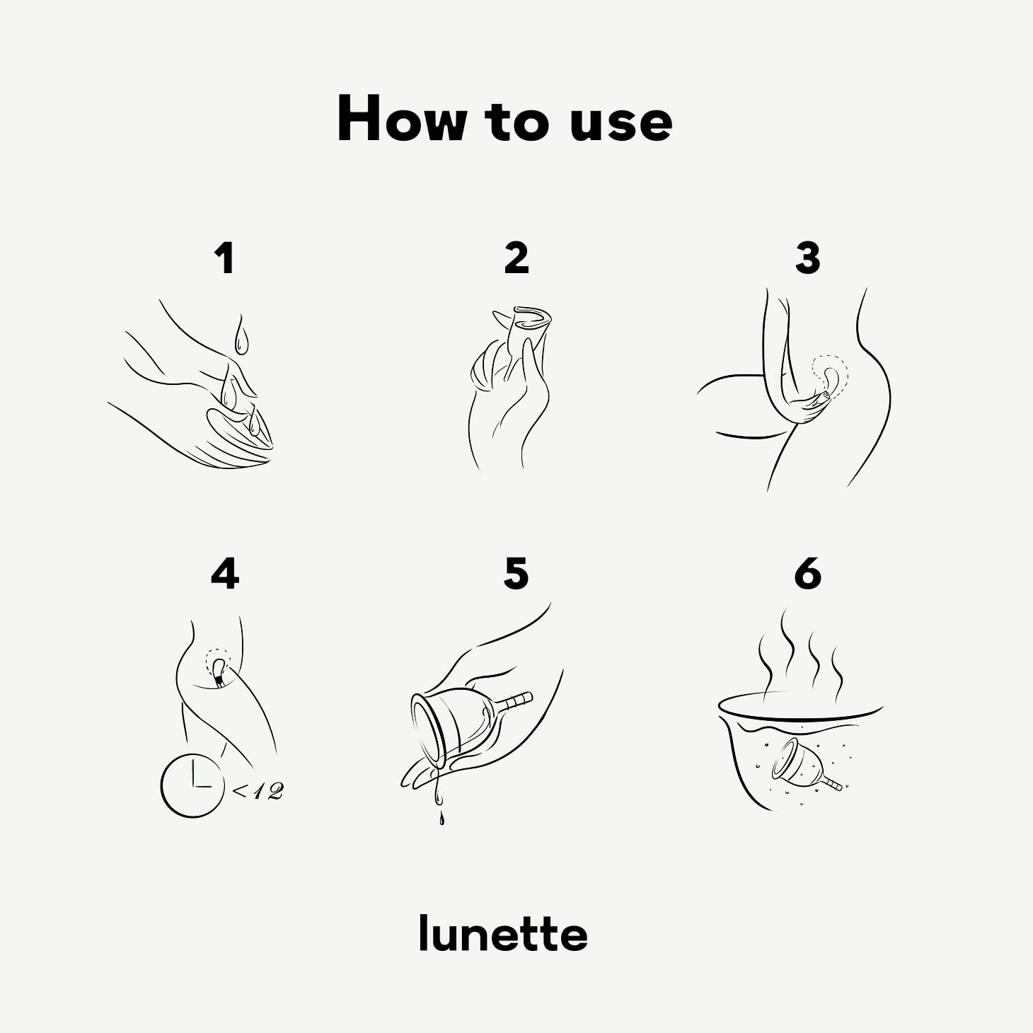 Lunette Coupe menstruelle: nettoyage facile et silicone durable