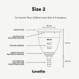 Lunette Coupe menstruelle: silicone médical, douceur et sécurité pour votre flux