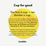 Lunette Coupe menstruelle: pratique pour sport et voyages sans fuites