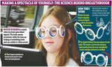Lunettes anti-mal des transports, design compact idéal pour les bagages et les trajets.