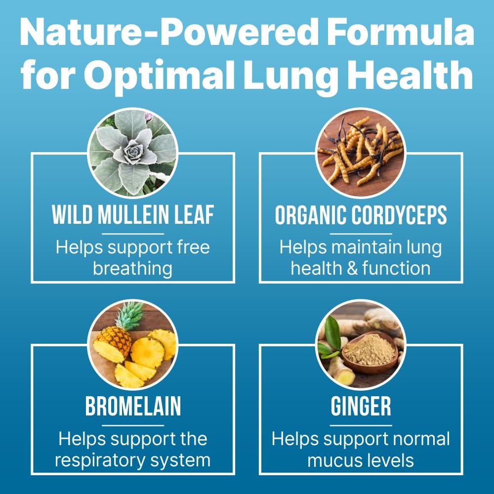 Lung Clear Pro composition cinq nutriments pour la purification pulmonaire