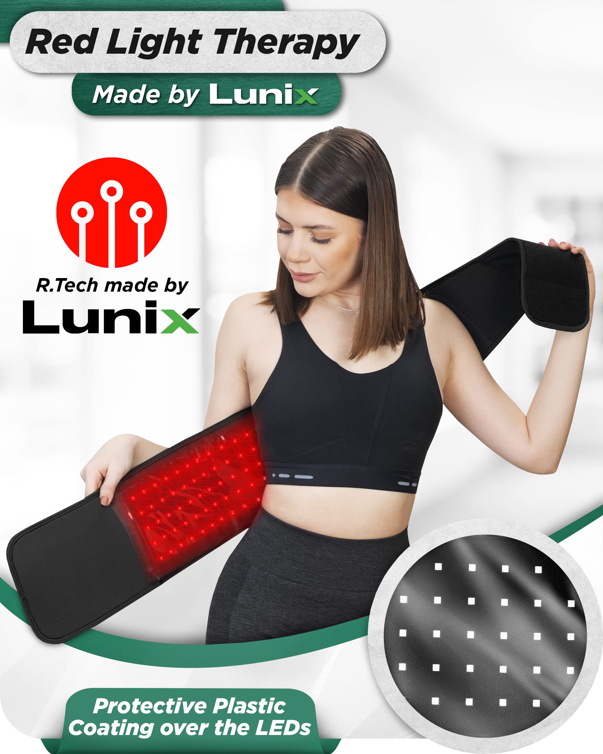 Lunix LX16, lumière infrarouge 850 nm, pénètre profondément les tissus pour le confort.