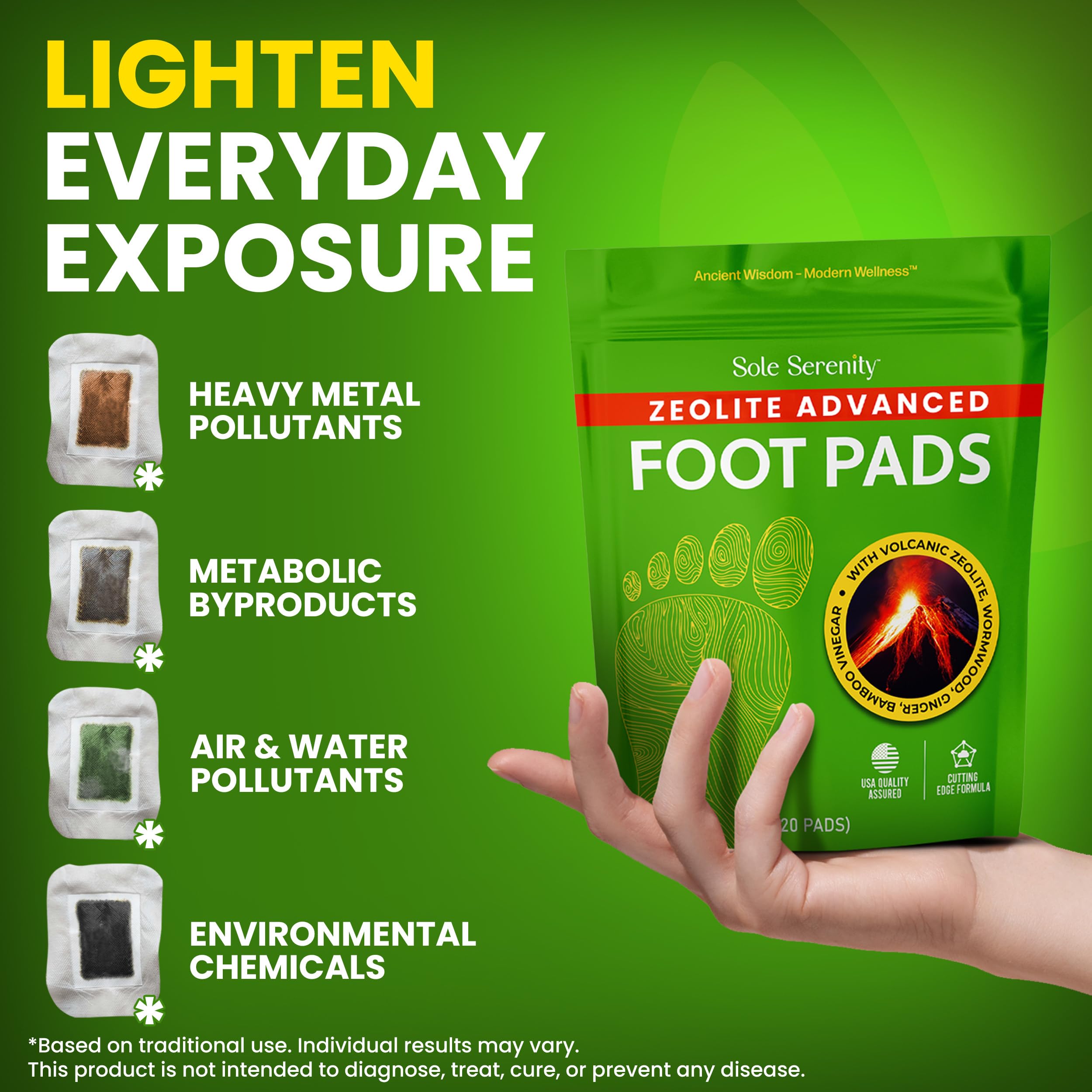 Patch-pieds Sole Serenity de Lure Essentials avec gingembre chaleur apaisante