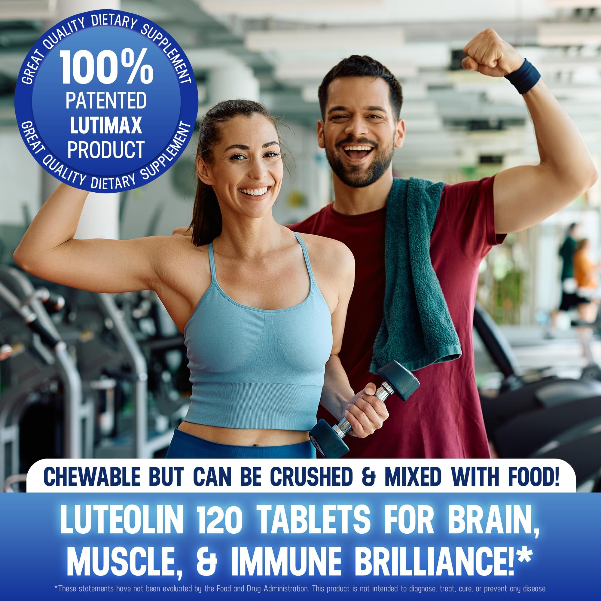 Lutimax: dosage 100 mg de lutéoline pour absorption efficace.