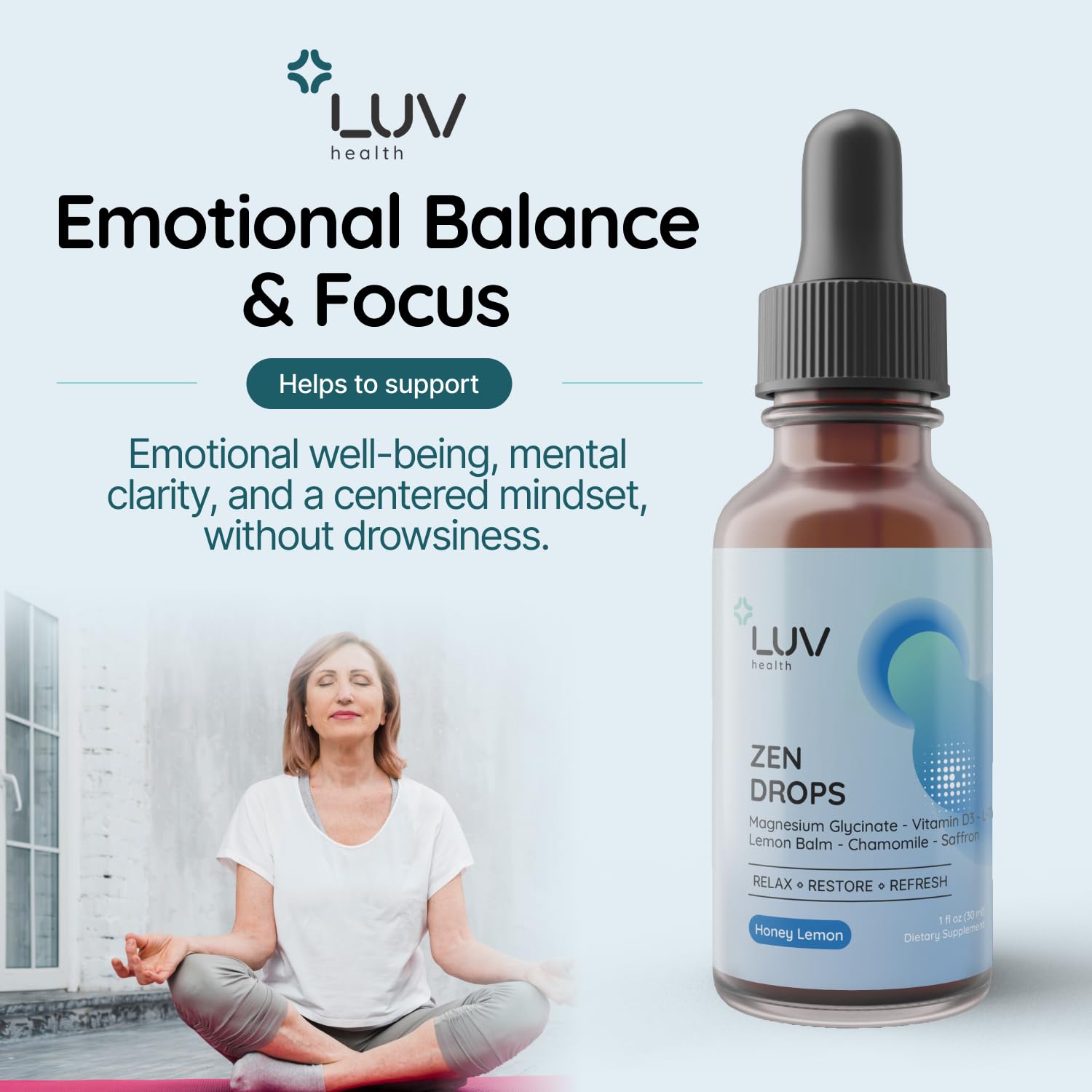 Pack trio Zen Drops LUV health pour routine quotidienne