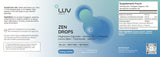 LUV Zen Drops: utilisation quotidienne pour un esprit plus clair et un calme soutenu.