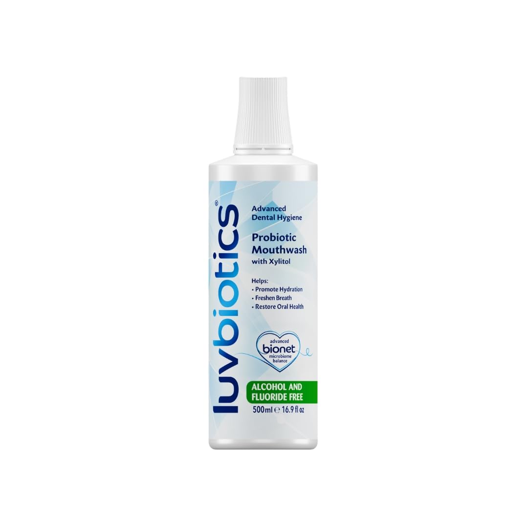Bouteille Luv Biotics bain de bouche probiotiques pour une fraîcheur durable