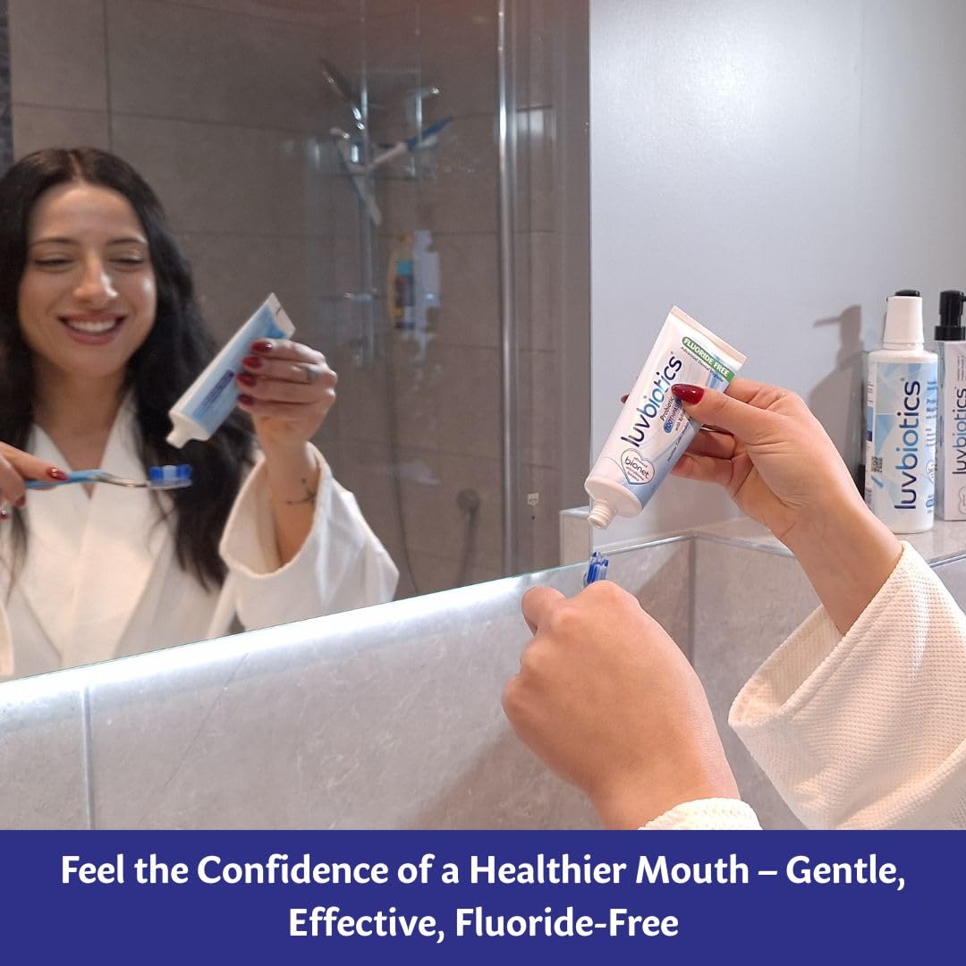 Luv Biotics dentifrice aloe vera apaisant et rafraîchissant.