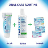 Luv Biotics dentifrice sans fluorure et sans SLS pour une routine plus douce.