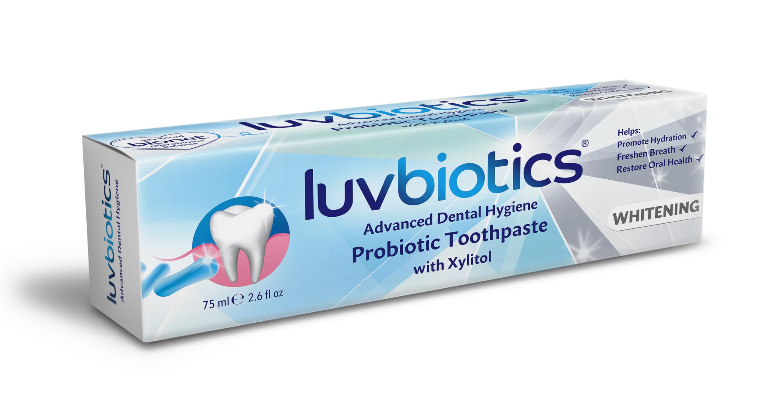 Routine et sensations : fraîcheur après chaque brossage avec Luv Biotics.