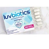 Luv Biotics Pastilles Probiotiques Cerise, xylitol et aloe vera pour le confort.