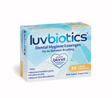 Luv Biotics – Pastilles-probiotiques-citron pour haleine fraîche et durable.