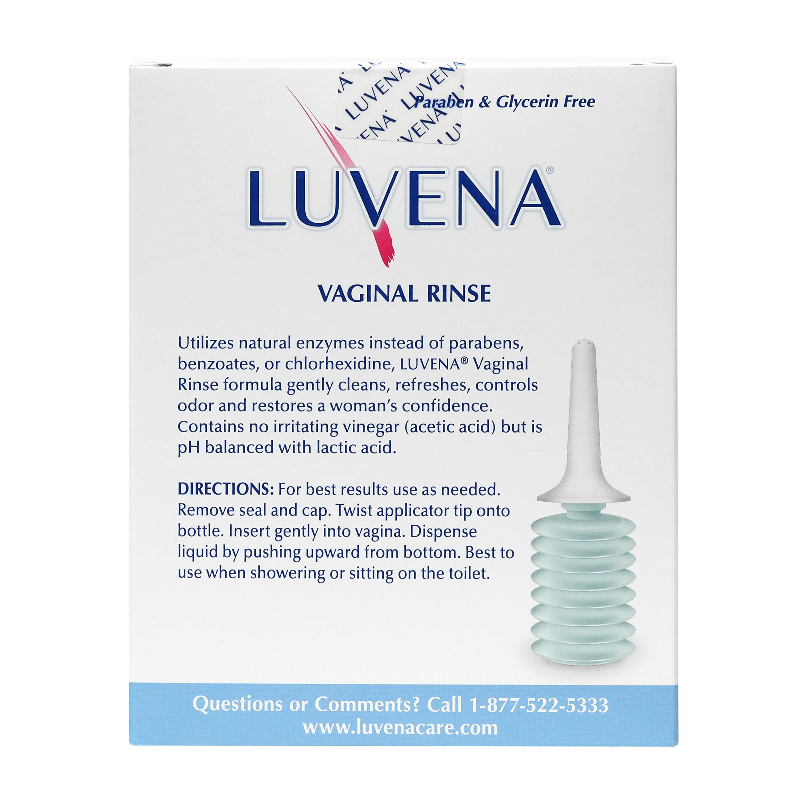 Bouchon-applicateur Luvena: utilisation pratique et hygiénique.