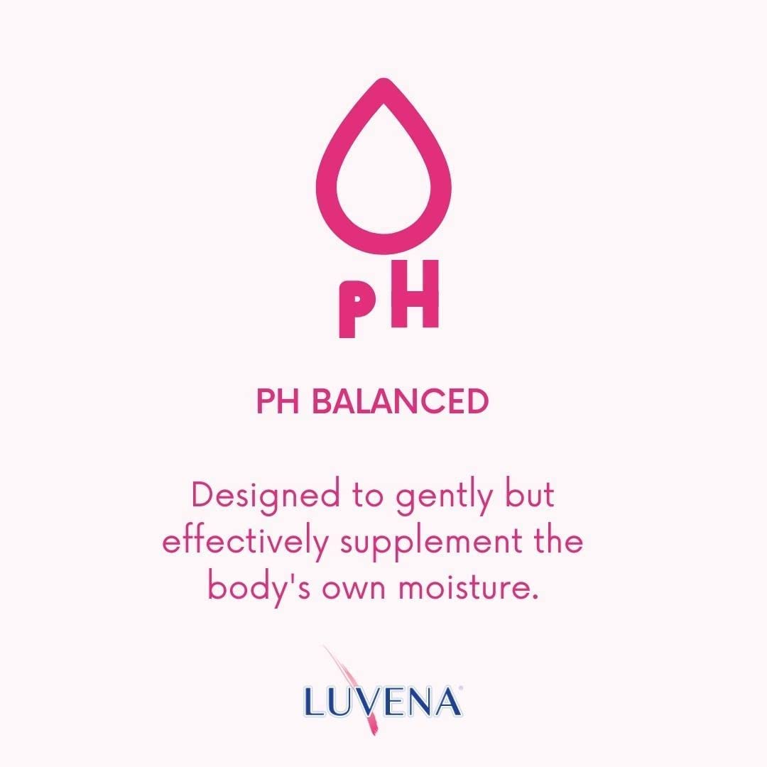 Utilisation intime discrète et confortable avec Luvena Moisturizer.