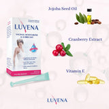Texture gel transparent Luvena Moisturizer offrant une sensation naturelle.