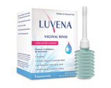 Luvena rinçage intime quotidien en bouteille, fraîcheur durable et confort.