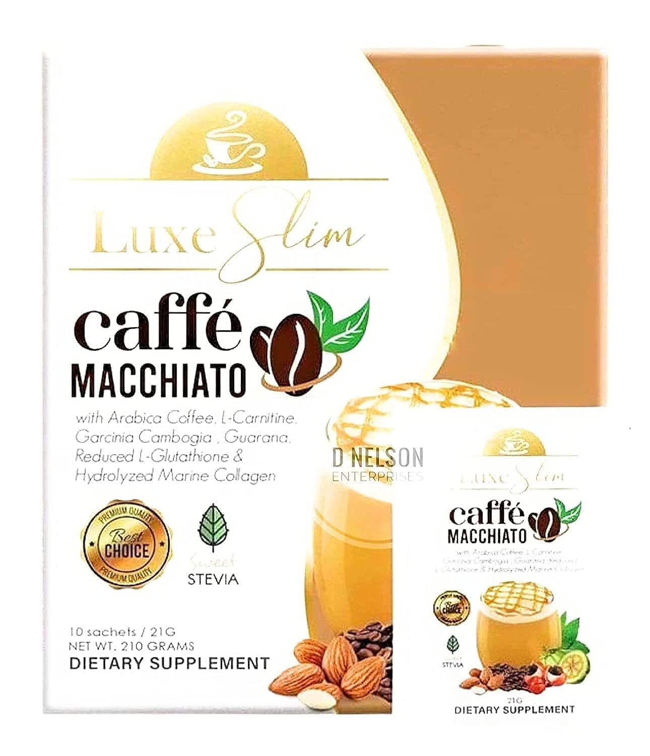 Luxe Slim Café Macchiato, paquet sachets : dégustation rapide et pratique.