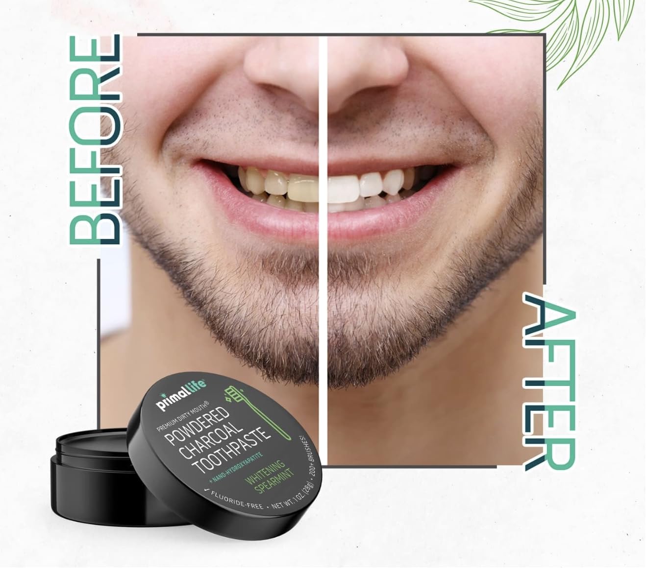 LuxProdX Primal Life Organics – saveur menthe pour une haleine fraîche après usage.