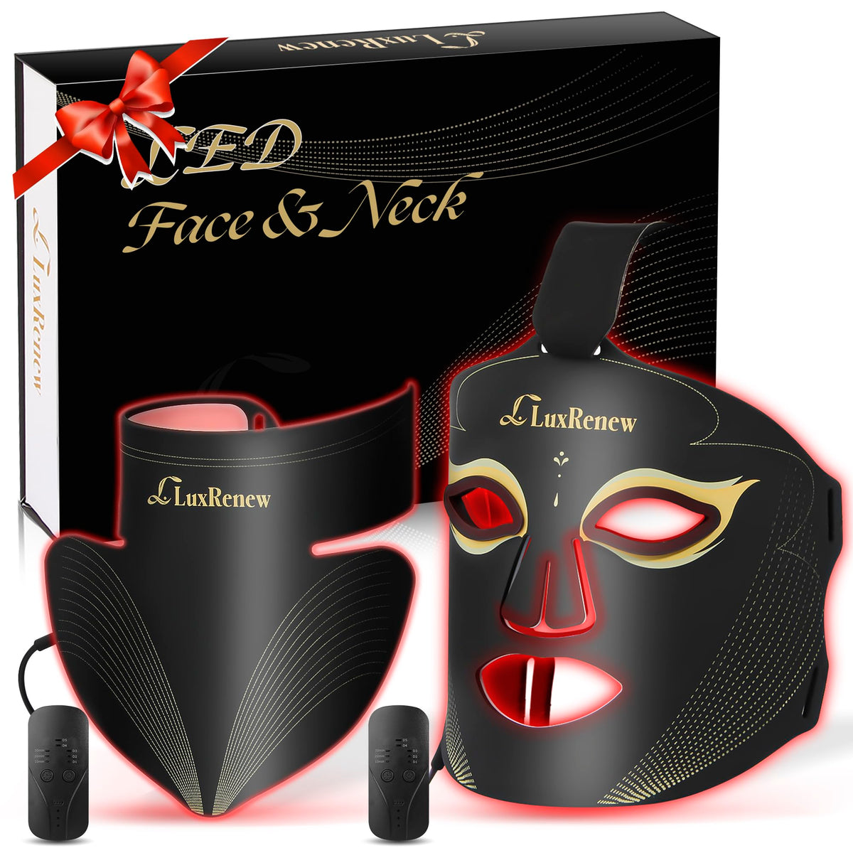 LuxRenew BS masque lumière rouge pour le visage, peut favoriser l'éclat.