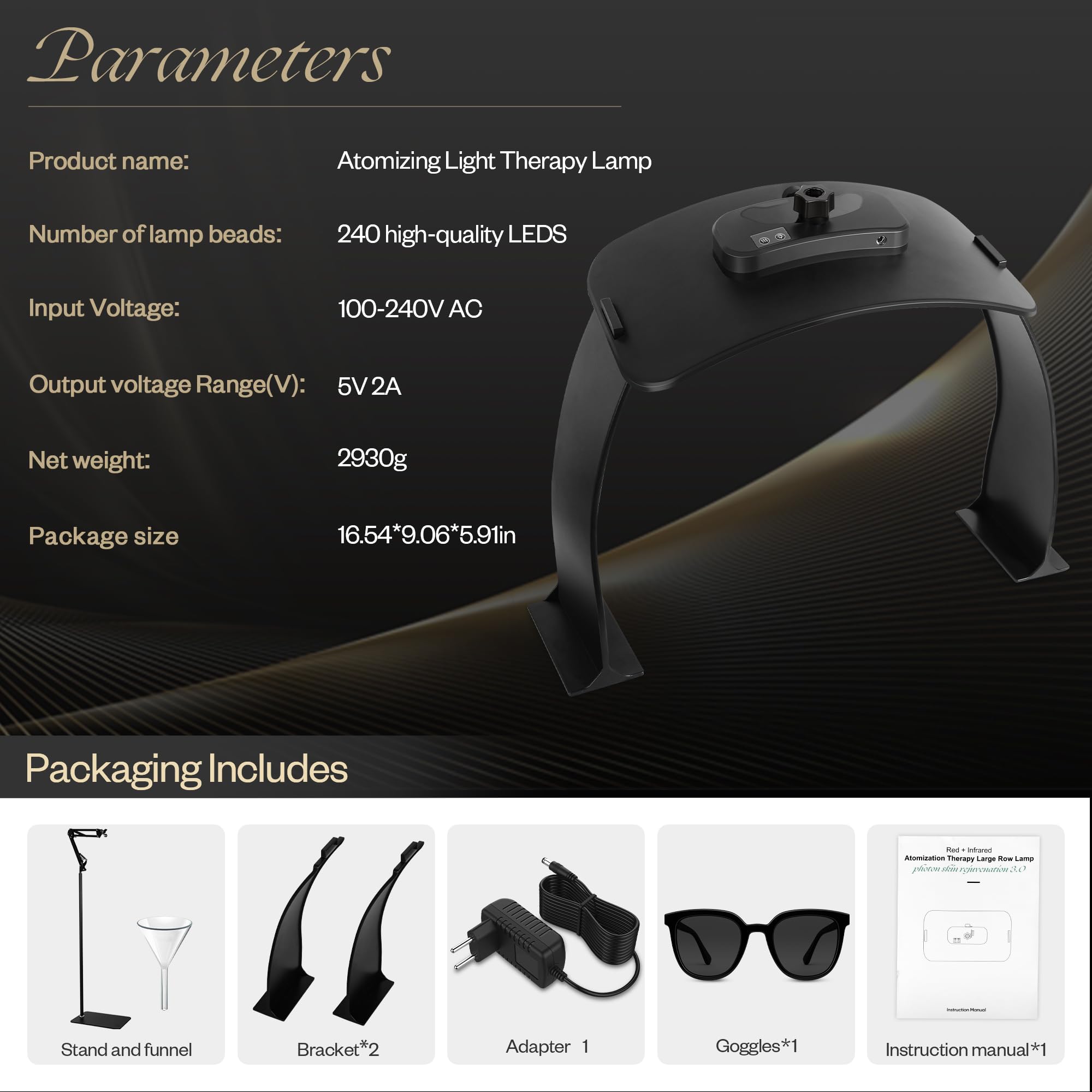 LuxReyan accessoires complets inclus dans le paquet