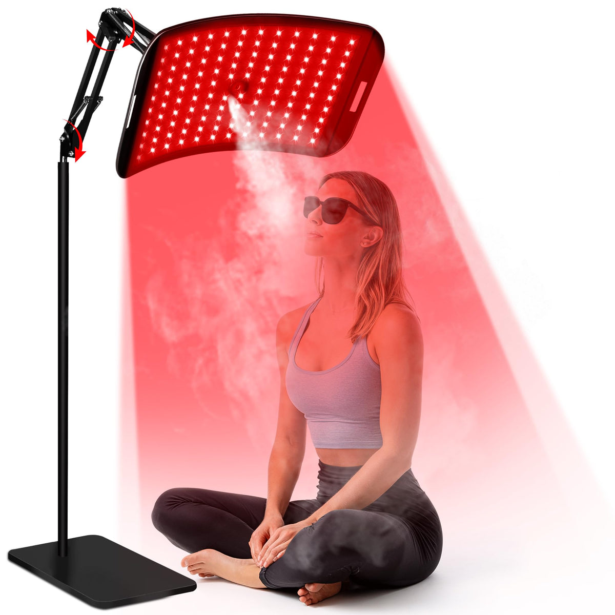 LuxReyan lampe thérapie lumière rouge et infrarouge pour visage et corps