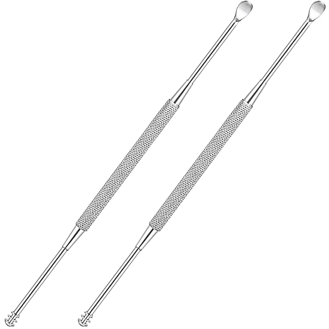 Cuillère oreille Luxxii avec spirale double, nettoyage précis et en douceur.