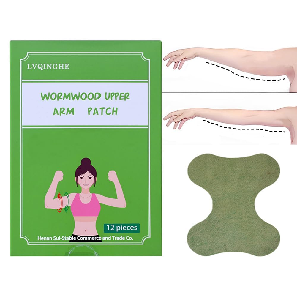 Patch LVQINGHE d'armoise prêt à être posé sur le bras, usage discret.