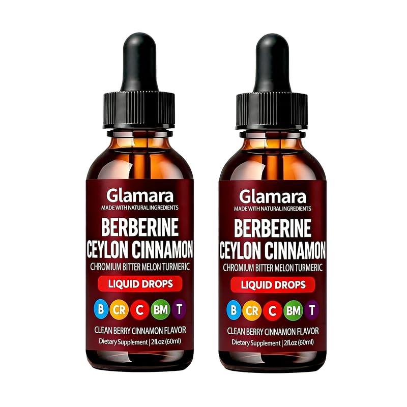 Lwefao Glamara flacon-gouttes Berberine pour un soutien quotidien des fonctions corporelles.