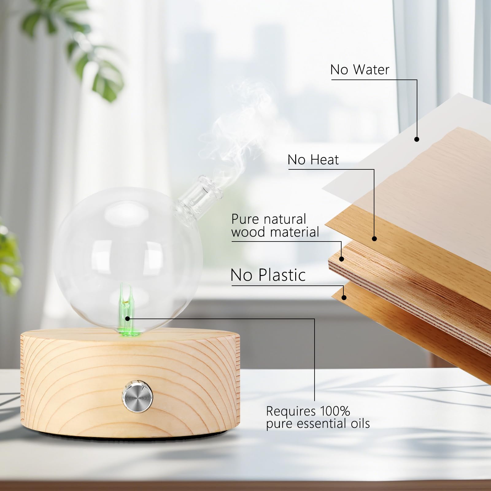 Diffuseur Lychee pour maison et bureau, améliore l'atmosphère et l'humidité.