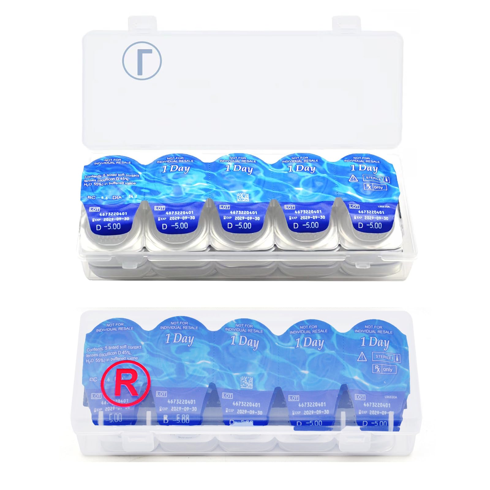 Couvercle à clips transparent LYKKEKOI, protection contre poussière pour chaque rangement.