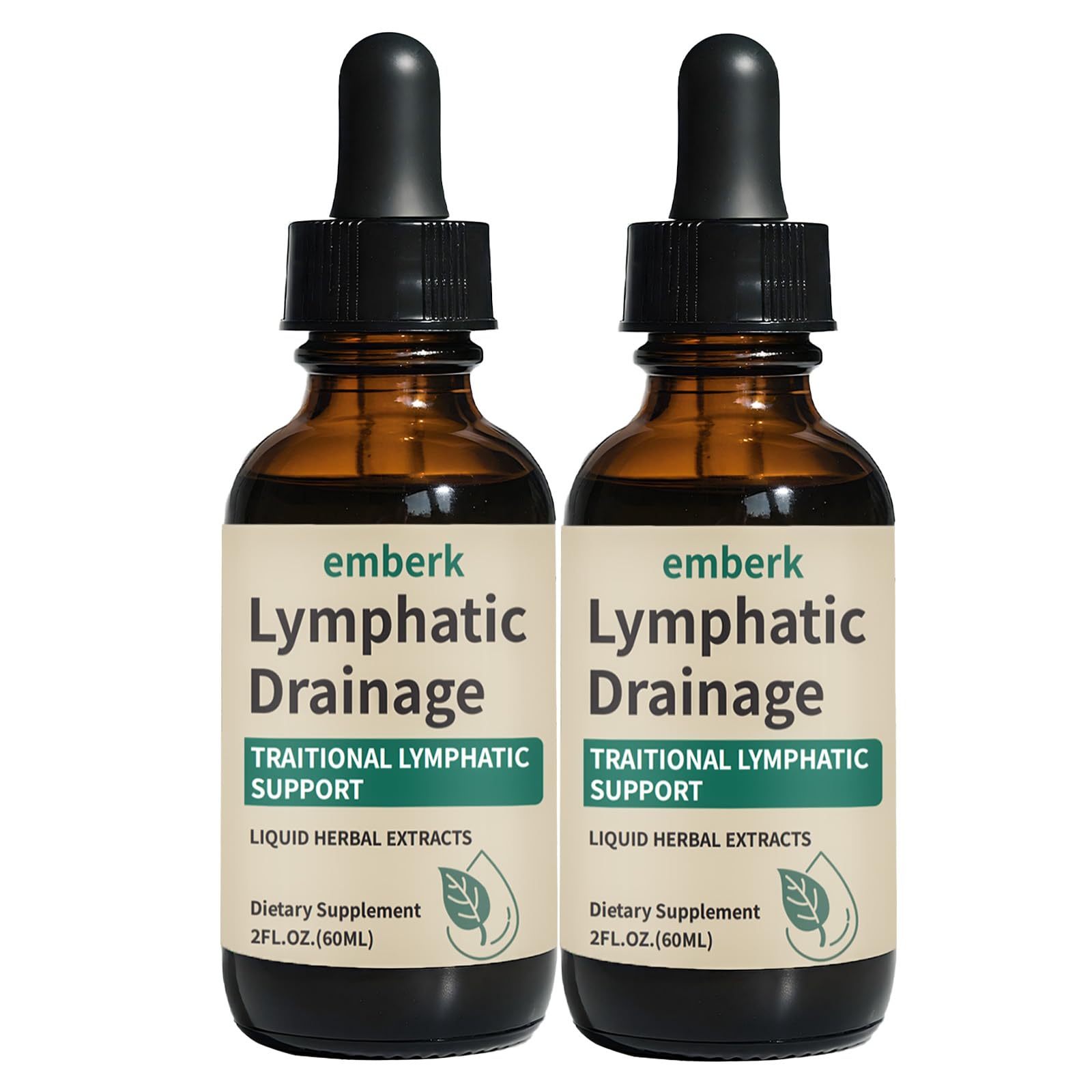 Gouttes Drainage Lymphatique dans la bouteille de 60 ml, soutien potentiel du drainage lymphatique.