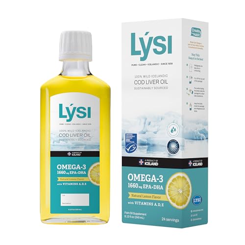 LYSI huile foie morue – flacon doseur, pratique pour l'apport quotidien.