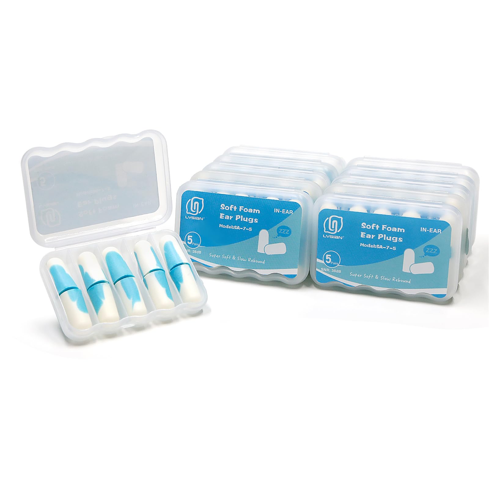 LYSIAN bouchons d'oreilles ultra-doux pour dormir, confort et isolation.